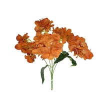 Yapay Çiçek Ortanca Çiçeği Demeti 43 Cm Turuncu Standart