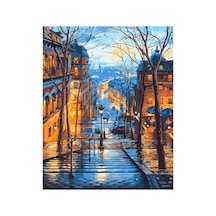 Merdivenler Ve Sokak Çerçeveli 60x75 Sayılarla Boyama Hobi Seti