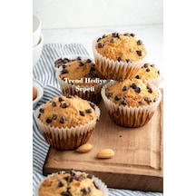 Trend Hediye Sepeti Takribi 200 Adet Büyük Boy Beyaz Muffin Kek Kalıbı, Cupcake Kağıdı, Browine Kalıbı 50x40 Mm Diğer
