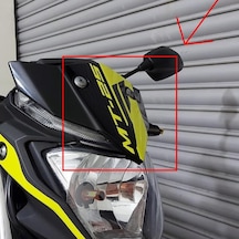Mt-25 Ön Cam Motosiklet Sticker Etiket Modeli Neon Sarı