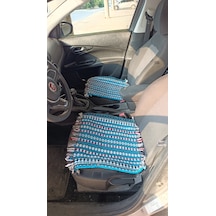 3'lü Oto Kilim Serpme Minder 1 Adet Üçlü 2 Adet Tekli