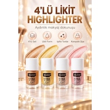 4 Lü Likit Highlighter Aydınlatıcı Seti Çok Renkli