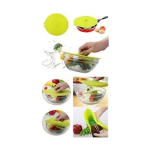 15 Cm Isı Koruyucu Toz Hava Önleyici Silikon Tencere Tava Kapağı Sarı - 837150855 Diğer