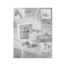 2027 Yeni Nesil Bluetooth Kulaklık Pro 5 Enc Spor Kulaklıklar Kablosuz Stereo Kulaklıklar Tws Kulaklık Beyaz - 908251147