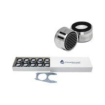 Flowsmart Avantaj Paketi 10 Lu 5 L/dk Su Tasarruflu Aeratör %75 Tasarruf Øf24 Uyumlu