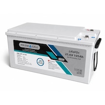 Prismacell 25.6 105ah 105a 105 Amper Lifepo4 Akü Abs Kasa 24v 100 Amper Lityum Batarya Solar Akü