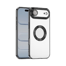 Apple iPhone Uyumlu 17 Air Kılıf Kamera Lens Korumalı Logo Gösteren İnce Hafif Pazarplus Siyah