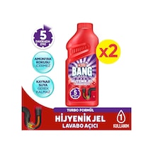 Cillit Bang Turbo Hijyenik Gider Lavabo Açıcı Jel 2 x 500 ML