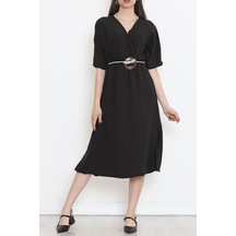 Halatlı Ayrobin Elbise Siyah - 152442.701.