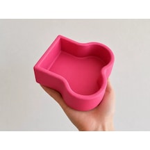 Hubrendy Sh Kemik Model Beton Kedi Köpek Mama Ve Su Kabı - Pembe