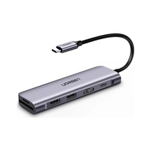 Ugreen Usb-c - Hdmı Usb 3.0 Tf Sd Pd Dönüştürücü Çok Fonksiyonlu Adaptör, 70411