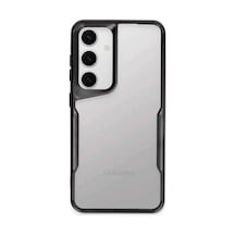 Samsung Galaxy Uyumlu S25 Kılıf Boyi Silikon Kapak - Siyah İtdark41823