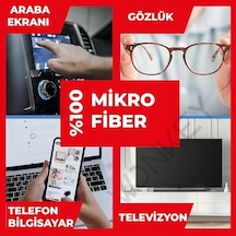 Tüy Bırakmayan Mikrofiber Bez, Lens, Gözlük, Telefon,, İpad, Tablet, Bilgisayar, Laptop Ekranı Lcd Tv Ve Diğer Hassas Yüzeyler İçin Silme Bezi, Mikrofiber Temizleme Bezi 2 Adet 30x30 Cm 0