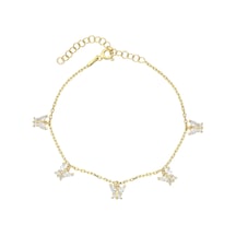 Kelebek Bileklik 717024 Gold