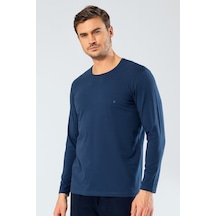 Cacharel Erkek Uzun Kollu T-shirt 1333/indigo İndigo