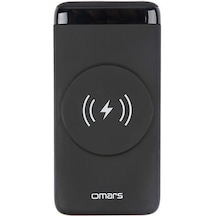 Omars OMWS008 20 W 10000 mAh Kablosuz Led Göstergeli Powerbank Siyah