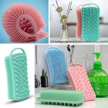 Bucuks Kendiliğinden Askılı Peeling Ve Masaj Etkili Silikon Banyo Vücut Fırçası Renkli