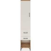 Arges Dolap 2 Raflı 2 Çekmeceli Tek Askılı 44x30x221 Çam-aytaşı Çam