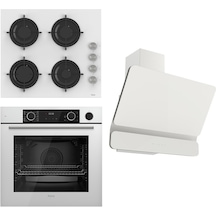 Ferre Steamart&Fryart Serisi XE64CB - CS206 - D081 Beyaz Ankastre Set