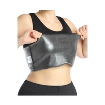 Fitform Giyim Sauna Etkili Termal Atlet - Özel Polymer Kumaş Terleten Sıkılaştırıcı Atlet Korse Siyah