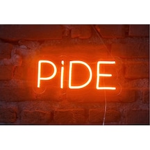 Pide Neon Led Duvar Aydınlatması Siyah