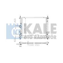 KALE OTO Radyatör 0130271PA Su Radyatörü Marea Brava 1.4 1 6 Ac 97-00 Bravo