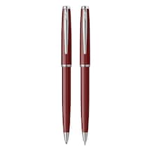 Scrikss 52 Tükenmez+versatil Kalem Kristal Kutu Bordo