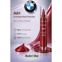 Bmw Rötuş Boya Kalemi A61 Karmesinrot Kırmızı - Crimson Red