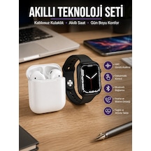 Mey İthalat 2025 Model Akıllı Saat Ve 2.nesil Tws Bluetooth Kulaklık Anc Özelliği Amoled Ekran