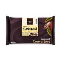 Callei Chocolate Beyaz Konfiseri Kokolin Blok 2,5 Kg Pasta, Tatlı Ve Dekor Kaplamaları İçin Yoğun Beyaz Kokolin