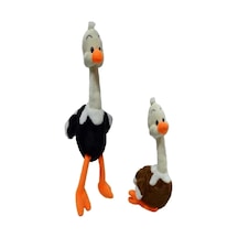Sevimli Peluş Deve Kuşu 60 Cm Oyuncak Uyku Arkadaşım Beyaz