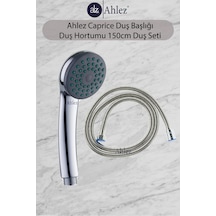 Ahlez Caprice Duş Başlığı + Duş Hortumu Duş Seti Duş Takımı Krom