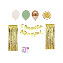 Ramazan Süsleri Led Işılı Perdeli Set 13 balonlu