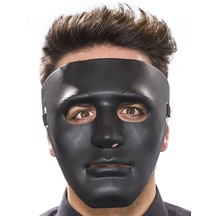 Siyah Renk Hip Hop Anonim Jabbawockeez Dans Maskesi 18x19 Cm Bx40 +0