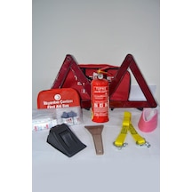 Dikdörtgen Trafik ve İlkyardım Seti Çantası Oto Çeki Demiri Araç N11.102