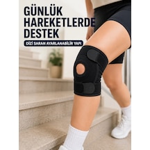Trendexa Mey İthalat Kısa Patella Dizlik Ayarlanabilir Cırtlı Diz Destekliği Spor Ve Günlük Kullanım