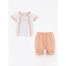 U.S. Polo Assn. Babydoll 2li Takım Bombili Somon