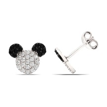 Kız Çocuk Mickey Mause 925 Ayar Gümüş Küpe