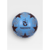 Lisanslı Taraftar Serisi Futbol Topu No5 4 Büyükler Desenli Futbol Topu Trabzonspor Mavi