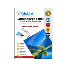 Koala Papers Laminasyon Filmi Parlak A4 125 Mıcron 25 Li A4 Genel