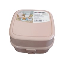 Organizers Org-149 Kiddy Pembe Çocuk Beslenme Kutusu Lunch Box Kilitleme Mekanizmalı Açık Ahşap