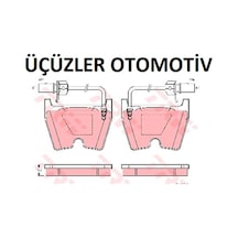 Ön Fren Balatası Phoeton Motion 4B3698151A 3D0698151A