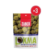 Züber Antep Fistigi Kapli Kakaolu Findik Ezmeli Meyve Topu 96 Gr X3 Adet