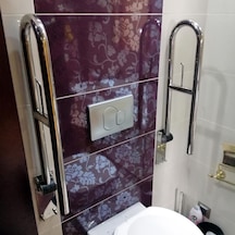 Engelli Tutunma Barı Tuvalet Kağıtlıklı Banyo Wc Küvet Paslanmaz