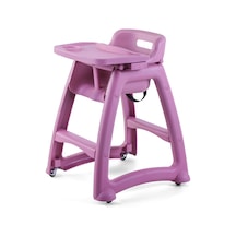 Plastik Mama Sandalyesi Pembe