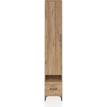 Hyperion Dolap 4 Raflı Tek Çekmeceli Tek Askılı 44x44x243 Çam-çam Atlas Çam