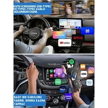 Kablosuz Carplay Ve Android Auto Adaptörü, 2gb Ram 32gb Rom, Türkçe Arayüz, Netflix Ve Youtube Destekli