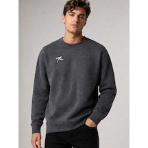Raru Antrasit Erkek Spor Sweatshirt - Frux