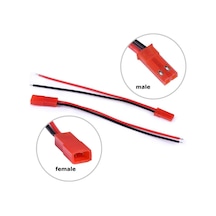 Jst Kablo Erkek Dişi Çift 10cm 100mm Model Uçak Helikopter Robot Lipo Lityum Lion Pil Akü Bağlantı