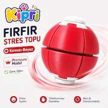 Spinner Ball Rulmanlı Fırfır Stres Topu Bas-çevir 3d Baskı Fidget Oyuncak Kırmızı